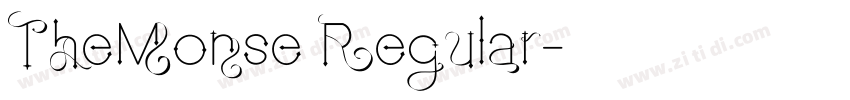 TheMonse Regular字体转换